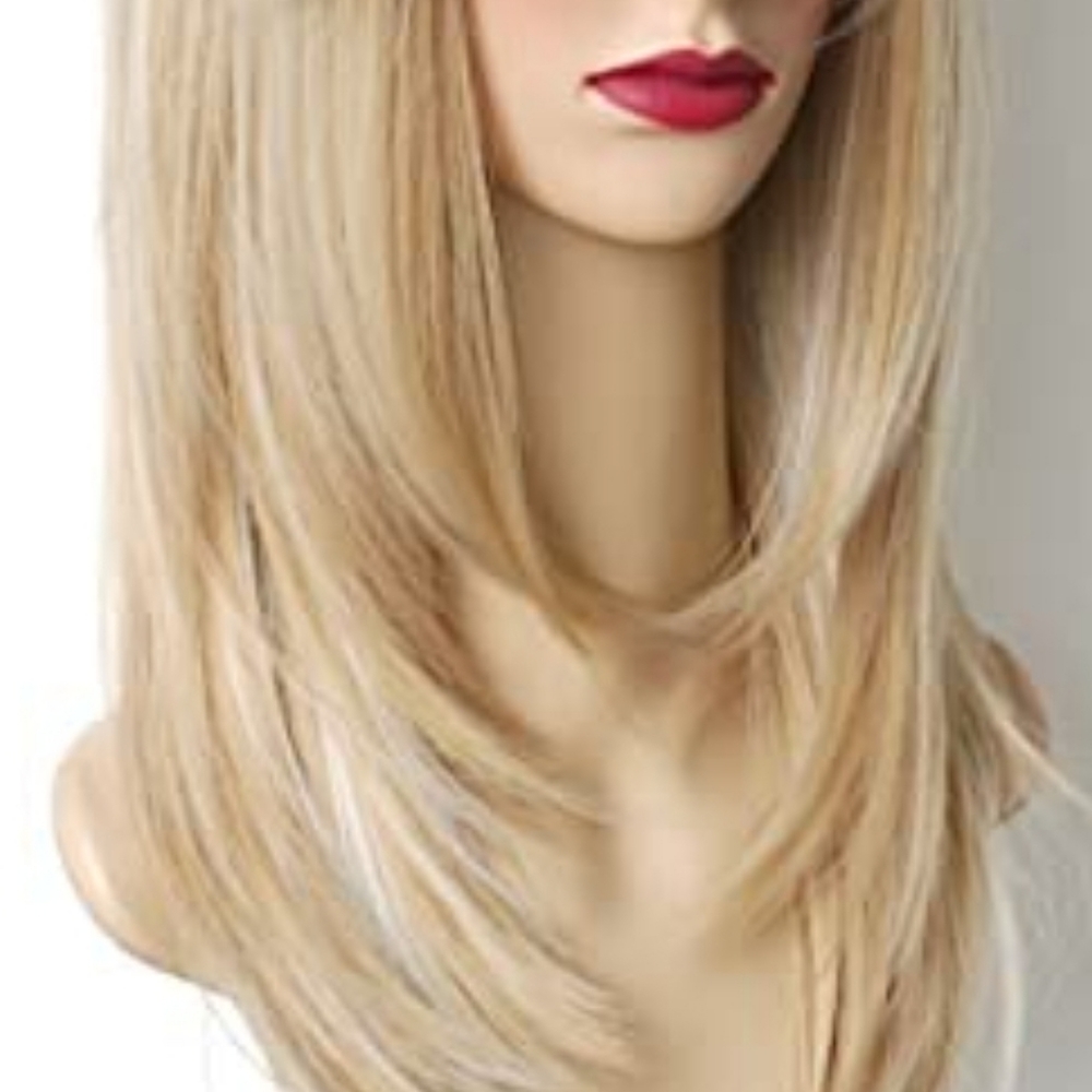 Long Layered Shoulder Length Blonde